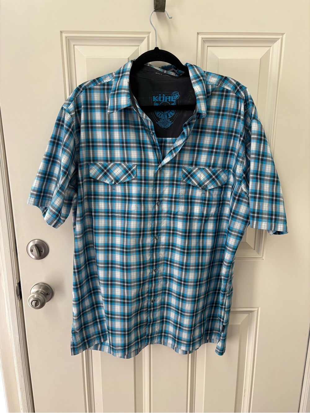 Kuhl Eluxur Men’s Short Sleeve Pearl Snap Shirt XXL